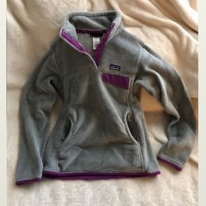 Patagonia quarter button Sherpa pullover